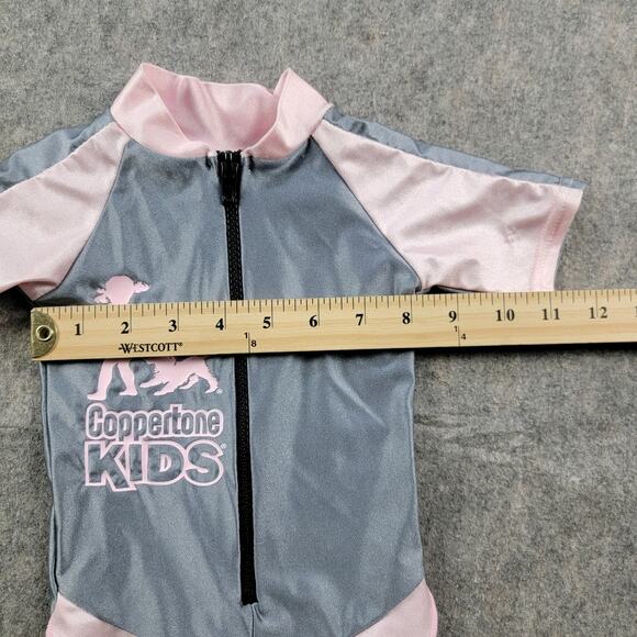 Coppertone Swimsuit Rash Guard One Piece SPF 50 UV Protection Girl Size Infant - Picture 7 of 9